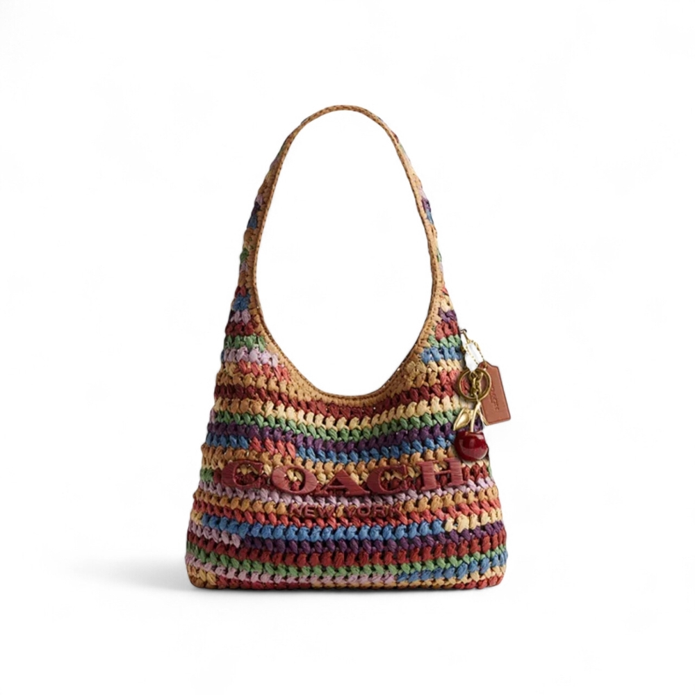 Coach Multicolor Crochet Shoulder Bag - Picture 2 of 5